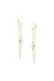 Silver earrings with zircons - Pendio