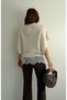 Ecru Bat Sleeve Lace Detailed Knitwear Sweater - 2716 - 4
