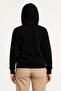 Kangaroo Pocket Hooded 3 Thread Raster Thick Zippered Oversize Black Hoodie Sweatshirt Jacket - 3