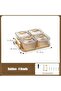 Snack Serving Platter Set，Divided Serving Tray with 4Removable Dish Bowls，Fruit Bowls With Li - 3