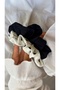 Elastic Hair Clips 2-Pack Women's Hair Clips Polka Dot, Plain Pinterest Model - 2