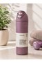 24 oz Insulated Stainless Steel Water Bottle with Built-In Straw, Leak-Proof Flip Lid, Purple - 3