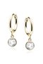 Silver Earrings - Crystal Drop