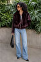 Short Faux Fur Jacket - Fox Imported Jacquard Premium Pocketed Lined Fur Jacket - 4