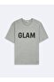 Regular Fit Stone Print Detailed Gray T-Shirt - 3