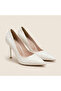 Dalida Patent Leather Lace Detailed Closed Back Heeled Shoes - 4