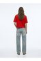 Baby Tee Basic Crew Neck Red T-Shirt - 2
