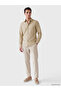 Özmarka New Season Beige Regular Fit Men's Shirt - 2