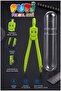Green Metal Compass 1 Piece Puti 1574 Metal Compass with Protection Box Graphite Tip Mechanical Compass Mathematics