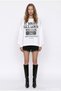 Radio Printed Oversize Sweatshirt Ecru - 3