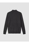 Ozmarka New Season Anthracite Half Turtleneck Men's Knitwear Sweater - 6