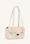 Women's Metal Lock Detailed Covered Handbag I4430Axns - 2