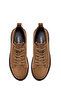 Men's Brown Lace-Up Thick Soled Suede Leather Sneaker Wm600010Ds - 4