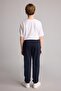School Elastic Waist Cotton Sweatpants for Boys H2606A826Au - 5