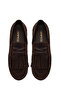 Women's Brown Tasseled Suede Leather Loafer Af190015Ds - 4