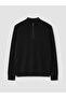 Ozmarka New Season Black Stand Collar Men's Knitwear Sweater - 5