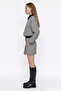 Plaid Shirt Collar Bomber Jacket Beige - 4