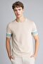 Standard Fit Short Sleeve Stripe Detailed Knitwear Basic T-Shirt G3441Ax26Sm - 3