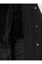 Özmarka New Season Black Regular Fit Hooded Men's Coat - 7