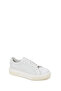 Men's White Lace-Up Thick-Soled Leather Sneaker Wm740005Dv - 7