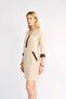 Summer Beige-Brown Linen Dress - 2