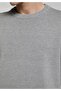 Regular Fit Round Neck Jacquard Men's White Sweater - 4