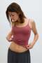 Integral-bra sports strappy top with SoftMove™