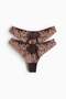 2-pack lace Brazilian briefs