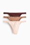 3-pack microfibre tanga thong briefs - 4