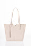 Faux Leather Tote Bag Stone - 3