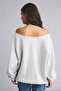Oversize Cut-Out Boat Neck Printed Sweatshirt I0213Ax26Wn - 5