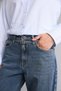 100% Cotton Pocketed Straight Fit High Waist Jean Trousers H6945Ax26Au - 5