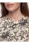 Black Hakim Collar Floral Women's Tunic - 3