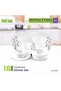 18 Pieces Opalware Dinner Set- RF12685| Includes Oval Plate, Flat and Soup Plates and Bowls Dishwasher-Safe, Freezer and Microwave Safe| Chip-Resistant and Food-Grade| - 2