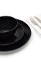 18-Piece Stoneware Dinner Set Plates, Dishes, Bowls, Serves 6 Black - 5