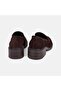 Women's Bitter Brown Round Toe Thick Heeled Suede Loafer - 5