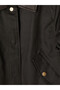 Leather Look Shirt Collar Girls' Coat - 2
