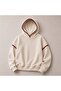 2-Thread Raised Sweatshirt with Hood and Collar and Sleeve Trim Stitching Detail - 3