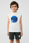 Boy White Undershirt - 2