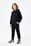 3 Thread Flat Winter Kangaroo Pocket Hooded Girls' Tracksuit Set - 5