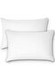 White Satin Stripe Pillow – Queen Size, Soft & Comfortable, Pack of 2
