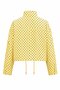 Yellow Mini Polka Dot Jacket with Tie at the Waist - 9788 - 2