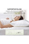 White Satin Stripe Pillow – Queen Size, Soft & Comfortable, Pack of 2 - 4