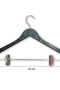 10 Pieces of Nickel-Plated Skirt and Trouser Hangers 43 cm - 3
