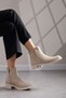 Women's Ankle Boots with Special Non-Slip Sole Detail, Faux Leather, Stylish Women's Boots & Booties - 2
