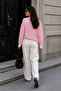 Women's striped scheerneck sweater - 3
