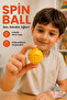 Spin Ball Bas-Rotate Educational Kinetic Stress Ball – Spring and Bearing System Educational Toy - Yellow - 2