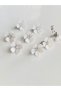 Hair Cube - White with Flowers (8 Pieces) - Hair Accessory - 4