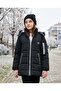 Faux Fur Collar Hooded Pocket Coat