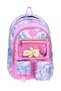 Batik Patterned 3 Main Compartments Side Pocket Detailed Plush Teddy Bear Figured Primary School Backpack for Girls 42 cm - 3